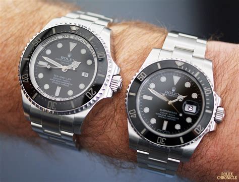 rolex deep sea size comparison